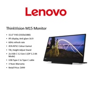 [Brand New] Lenovo ThinkVision M14 14"/M15 15.6" FHD Mobile Monitor