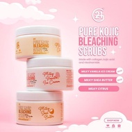 G21 PURE KOJIC BLEACHING SCRUB: Milky vanilla Scrub, Milky Shea butter Scrub & Milky citrus Scrub