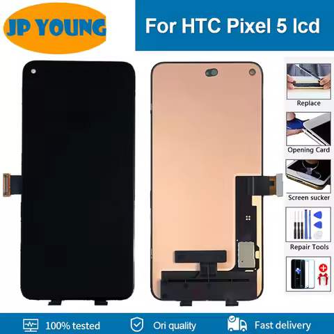 6.0" Original LCD For HTC Google Pixel 5 Pixel5 GD1YQ GTT9Q LCD Display Touch Screen Digitizer Assem