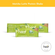 Heal Matcha Latte Protein Shake Powder Bundle of 3 Sachets - Dairy Whey Protein - HALAL - Meal Repla