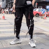 Street Style Thick Cargo Pants Men Slim Fit Casual Jogger Pants Outdoor Hiking