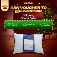 Doona Basic cotton pillow 45x65cm, suitable volume, gentle support, breathable