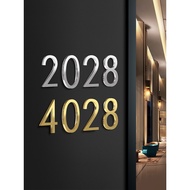 Hdb Unit Number Signage 7x4.6cm 3D Gold house number plate outdoor Hdb Unit Number House Number Plat