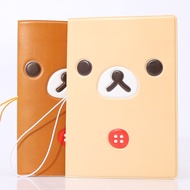 Perlindungan berkualiti tinggi passport cover Lazy Rilakkuma Cartoon ID Pasport Handle Protector Pas