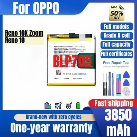 BLP705 for OPPO Reno 10X Zoom/Reno 10 Mobile Phone Battery High Quality High Capacity Replacement Ba
