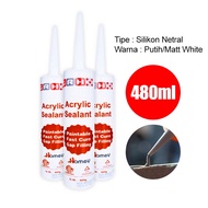 TITIK TIGA Lem Sealent Lem Kaca Aquarium / Silicone Sealant / Acrylic Sealent / Lem Silikon Akrilik