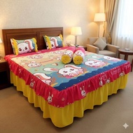 SPREI RUMBAI SUSUN MOTIF KARAKTER UK.180X200 | BT21 | KEROPPI | HELLO KITTY | AMUNG US | STAR MOON |