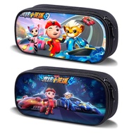 Ready Stock Pencil Case Pencil Case GGBond Pigman Racing Little Hero Pencil Case Cartoon Anime Creat