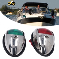 Hilitand Marine Boat Navigation Lights Bow Light Stainless Steel Green Red LED DC12V 24V 1.2W 112.5°