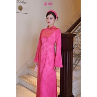 [LY LAN] Khanh Ngoc long-sleeved silk ao dai Set, luxurious ao dai, CNY ao dai, wedding ao dai, enga