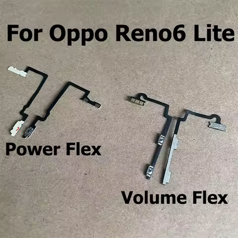 For Oppo Reno6 Reno 6 Lite Mute Switch Key Power On Off Volume Side Button Repair Replacement Flex C