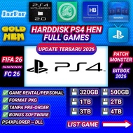 Hard Drive External HDD/ PS4 HEN Full Game USB 3.0 500GB 1TB 2TB 4TB