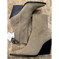 Western Cowboy Boots Retro Thick Heel Boots