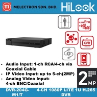HiLook DVR-204G-M1/T 4ch 1080p Lite 1U H.265 DVR