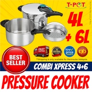 FAGOR PRESSURE COOKER 4L + 6L COMBIX-4+6