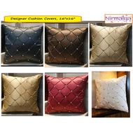 [Ready-stock] Designer Pintuck Cushion Covers, 16"x16", Single Pc, Polyester, CDD