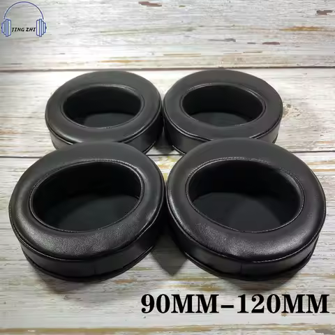 Sheepskin Angled Diameter circle Bevel Ear Pads Leather Round earpad 90MM 95 100MM 105MM 110MM 115MM