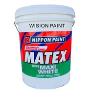 18L ( 18 LITER ) MAXI WHITE 15245 NIPPON PAINT MATEX SUPER FOR BOTH WALL &amp; CEILING