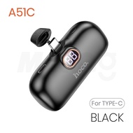 HOCO รุ่น A5i A5C แบตสำรอง 5000mAh ไม่ต้องพกสาย 2A Power Bank ชาร์จเร็ว สำหรับ iP/Type-C Fast Quick