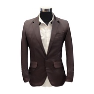 blazer pria blezer pria jas pria coklat gelap blaze santai slimfit casual formal blazer