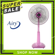 คอพัดลมสามารถปรับระดับความสูงได้ พัดลม AIRY 16 นิ้ว สไลด์ Silde Fan สีชมพู