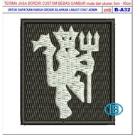 MANCHESTER UNITED LOGO/BET EMBLEM EMBROIDERY PATCH B-A32