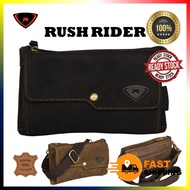 RUSH RIDER ORIGINAL COW LEATHER 2 IN 1 CLUTCH SLING BAG CROSSBODY BEG LELAKI KULIT ORIGINAL LEMBU AS