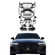RS7 body kits for Audi 2010+ A7 S7 upgrade 2023 RS7 car bumper audi a7 headlight