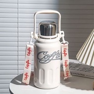 全城熱賣 - 可口可樂保溫杯（1000ML）白色高顏值運動水壺杯子
