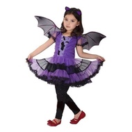 Halloween Costume Children's Costume Purple Batgirl cosplay Witch