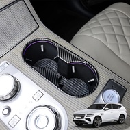 For Genesis GV80 PE 2025 LHD ABS Central Control Panel Water Cup Fram Trim Cover Car Tuning Accessor