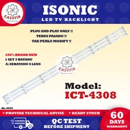 ICT-4308 ISONIC 43 INCH LED TV BACKLIGHT ( LAMPU TV ) 43" BACKLIGHT TV ICT4308