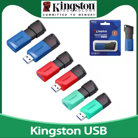 Kingston USB Flash Drive USB 3.2 Gen 1 Pen Drive 64GB 128GB 256GB Flash Disk Mini Key Memory Origina