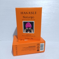 1 Box/Pak ISI 10 Sachet / Masker Naturgo Hanasui Masker Lumpur Wajah BPOM