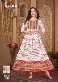 🔥M - 5XL🔥HEER LONG GOWN KURTIS🔥 (READY STOCK)