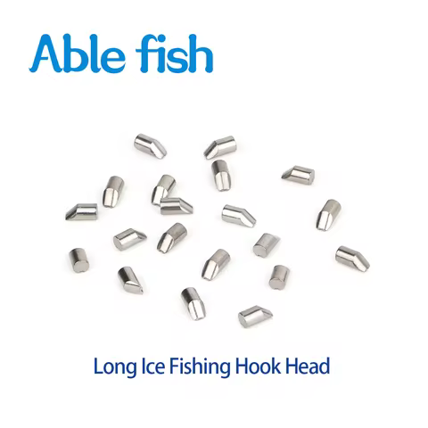 Long Ice Fishing Hook Head DIY Ice Fishing Hook Head 2.0mm/2.5mm/3.0mm/4.0mm Hook Fishing Tungsten A