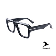 DEMODAS YL99266 Photochromic Bluechromic Lens Square Glasses Anti-Radiation Blueray Minus Normal