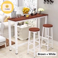 Simple Bar Table High Table With Bar Chair Stools Meja Tinggi Kerusi 100/120cm