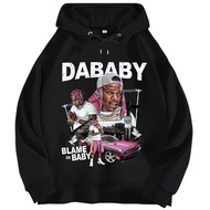 DaBaby American Pure Cotton Hooded T Retro Sweatshirt Street Wear Printed Long-Sleeved T-Shirt Men W