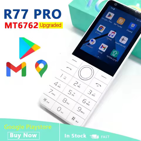 Upgraded DOOV R77 Pro 4G Smart Touch Screen Keypad Mobile Phone MT6762 2.8 Inch 3GB+32GB 2120mAh Sma