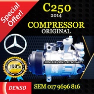 MERCEDES-BENZ C250 2014 YEAR 6SAS14C 6PK ORIGINAL DENSO ND COMPRESSOR/ KOMPRESOR (CAR AIRCOND SYSTEM