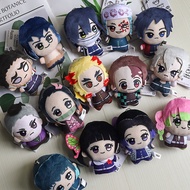 Anime Demon Slayer Akaza Rui Iguro Obanai Tanjirou Kamado Nezuko Agatsuma Zenitsu Keychain Plush Toy
