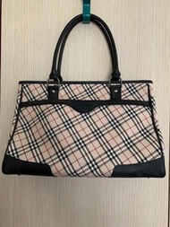 Burberry 經典格仔公事包型手袋