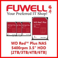 Fuwell - WD Red Plus NAS 5400rpm [2TB/4TB/6TB/8TB/10TB] 3.5" SATA3 HDD