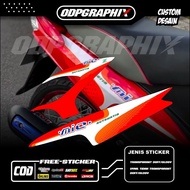 YAMAHA TRANSPARENT STRIPING STICKER SPORTYyamaha mio, SEMI FULL UV STICKER, RACING DESIGN VARIATIONS