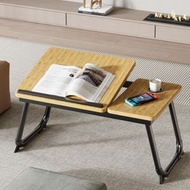 多功能床上筆記本電腦桌 可折疊床上電腦桌 可調節升降手提小書枱 摺疊懶人桌 筆記本電腦支架 床上書桌