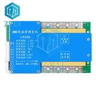 BMS เครื่อง150A 100A 13S 46.8V 48V 54.6V 200A 18650/21700 3.6V/3.7V-4.2V บาลานซ์แพ็คแบตเตอรี่ลิเธียม