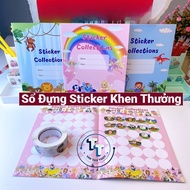 Book containing reward stickers for students, cute school supplies for teachers