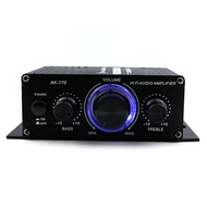 ANENG HiFi Mini Stereo Car Amplifier Treble Bass Booster AK170 BLACK