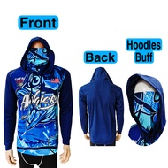 NCH Baju Pancing Lengan Panjang Hoodies+Buff Baju Mancing Tangan Panjang Topi Buff M-7XL
